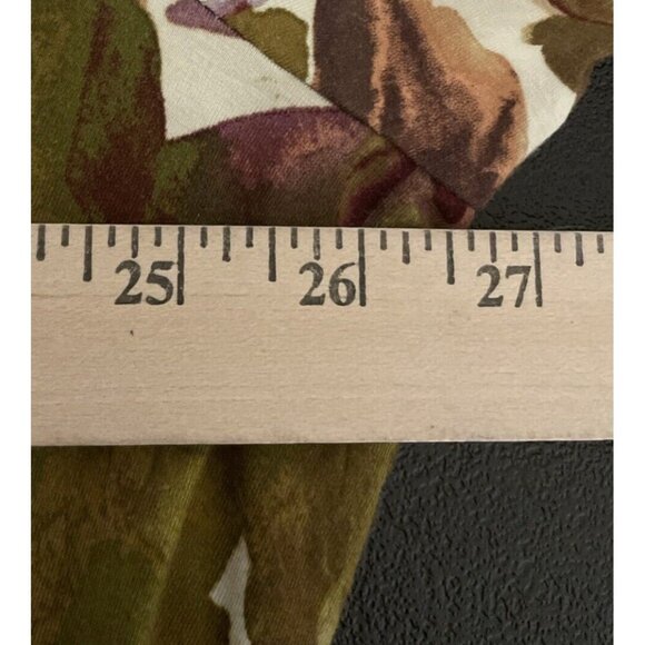 LOGO by Lori Goldstein 3X Floral Button Up Cardigan Lace Trim V Neck Pockets - Picture 3 of 7